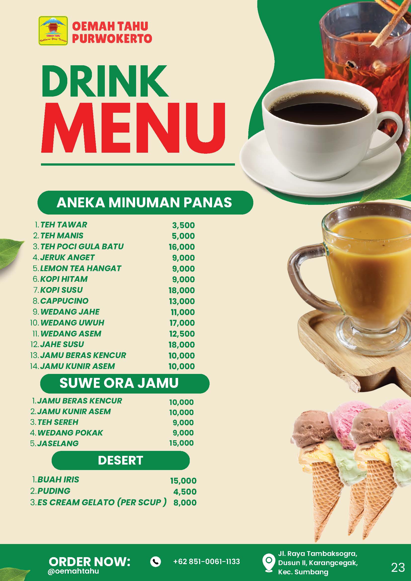 MINUMAN PANAS, JAMU
